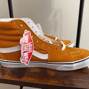 Classic Vans Sk8-Hi Desert Sun and White High-Top Sneakers Men 10.5  #28